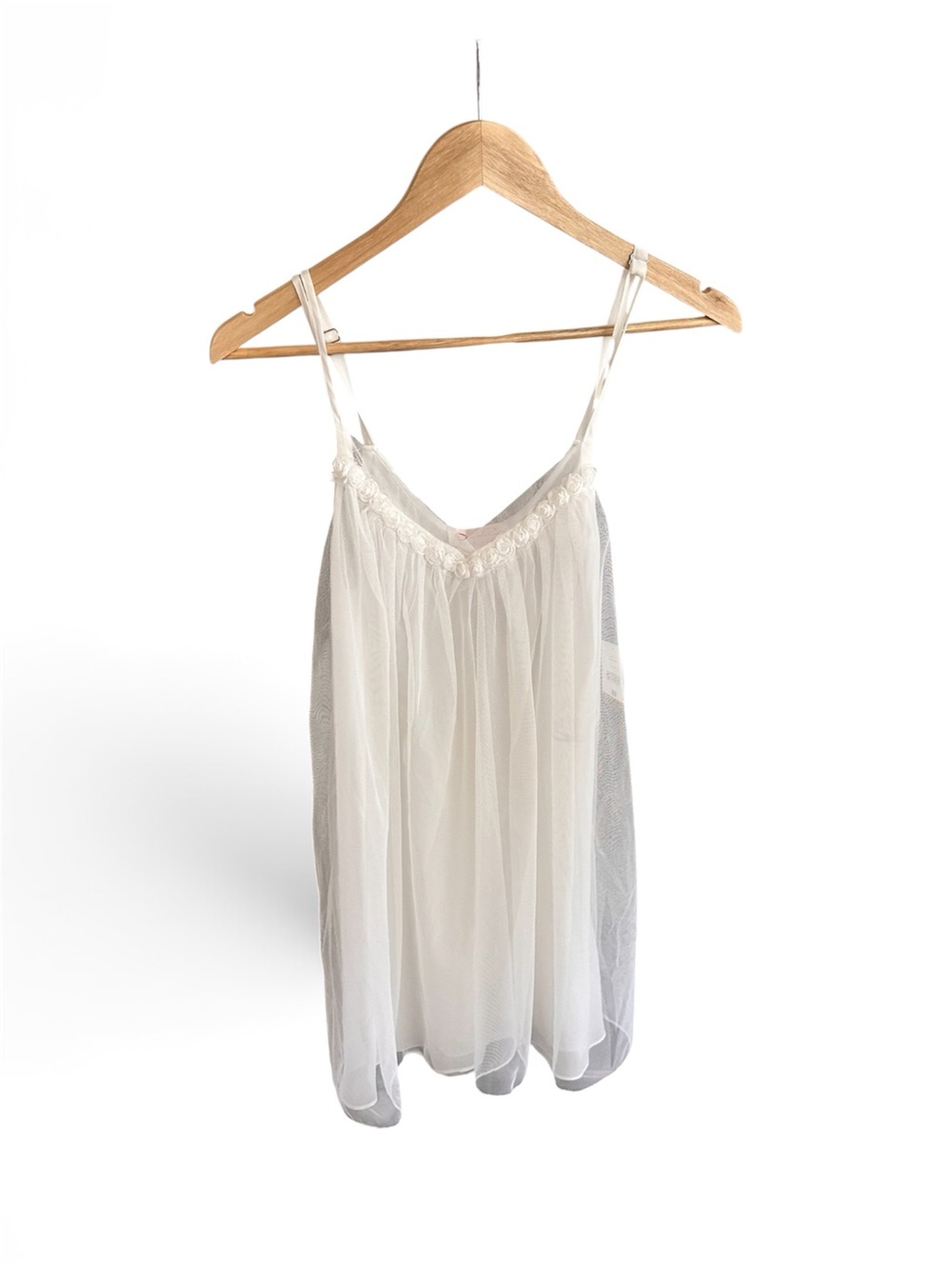 Oscar de la Renta Pink Label Rose Tulle Sheer Nightgown NWT XS 682773 Romantic